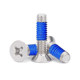 Counterhead cross dispensing screw iron nickel plating machine teeth KM