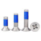 Counterhead cross dispensing screw iron nickel plating machine teeth KM
