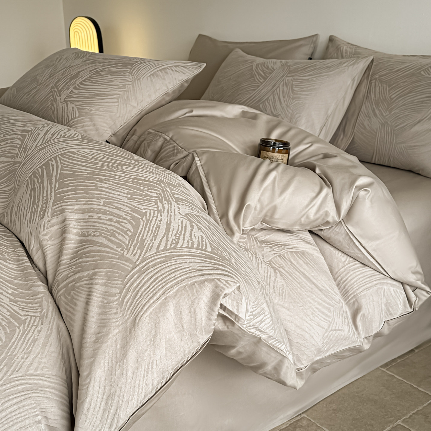 2026新款全棉四件套纯棉提花被套床笠款床单轻奢高级感床上三件套,淘宝优惠券,粉丝福利购,淘宝优惠卷