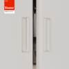 Invisible embedded warm white folding door pocket sliding door handle wardrobe sliding door buckle handle barn door handle