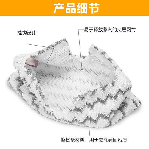 适用Shark美国鲨客蒸汽拖把布P36/P35抹布P39/T8lite替换布拖布 - 图1