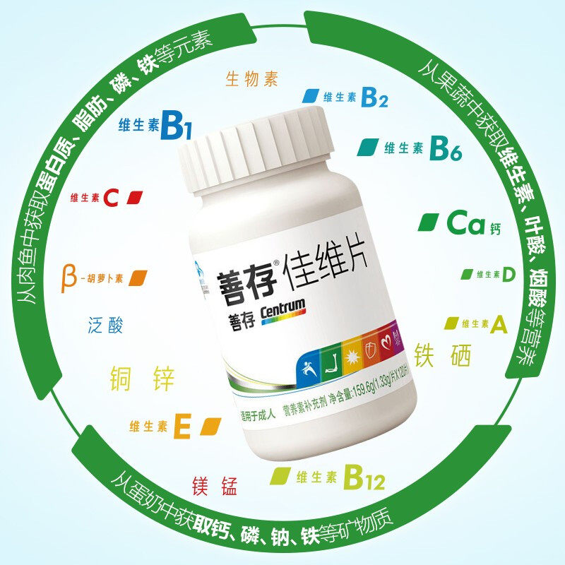 centrum佳维片复合维生素b族 瑞安裕康保健品维生素/复合维生素