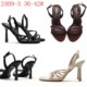 One-length fashion sandals for women 2025 new summer stiletto French style black high heels for women