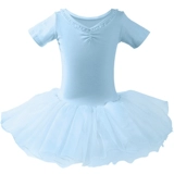 Детская летняя танцующая юбка для раннего возраста, спортивная одежда, короткий рукав