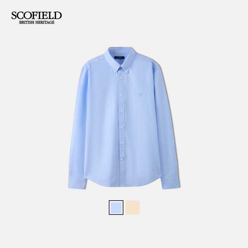 【牛津纺】SCOFIELID男装26年早春新品100%棉吸湿透气长袖衬衫男,淘宝优惠券,粉丝福利购,淘宝优惠卷