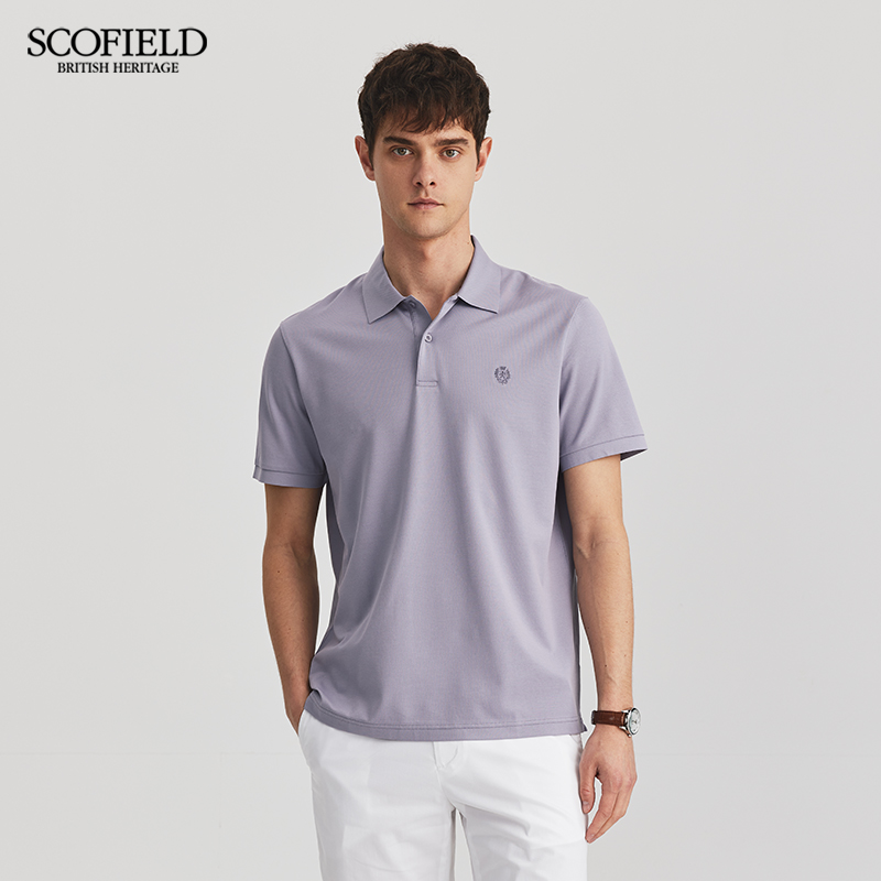 【凉感】SCOFIELD男士夏季新款简约宽松纯色短袖T恤透气POLO衫