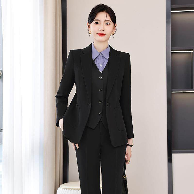 超大号尚女西装背夹克时商务办公上衣长裤三式件套通勤半ALGJZ160,淘宝优惠券,粉丝福利购,淘宝优惠卷