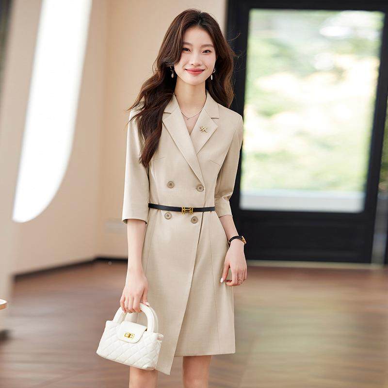 主正持人女连西衣裙春装季新款气质装F7586YA裙商务前台接待职业,淘宝优惠券,粉丝福利购,淘宝优惠卷