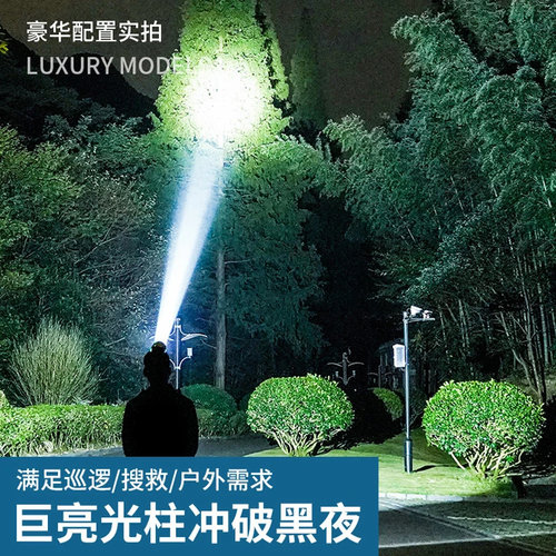 光之翼户外用品店爆亮P50六核感应头灯LED超长续航超亮远射 - 图1