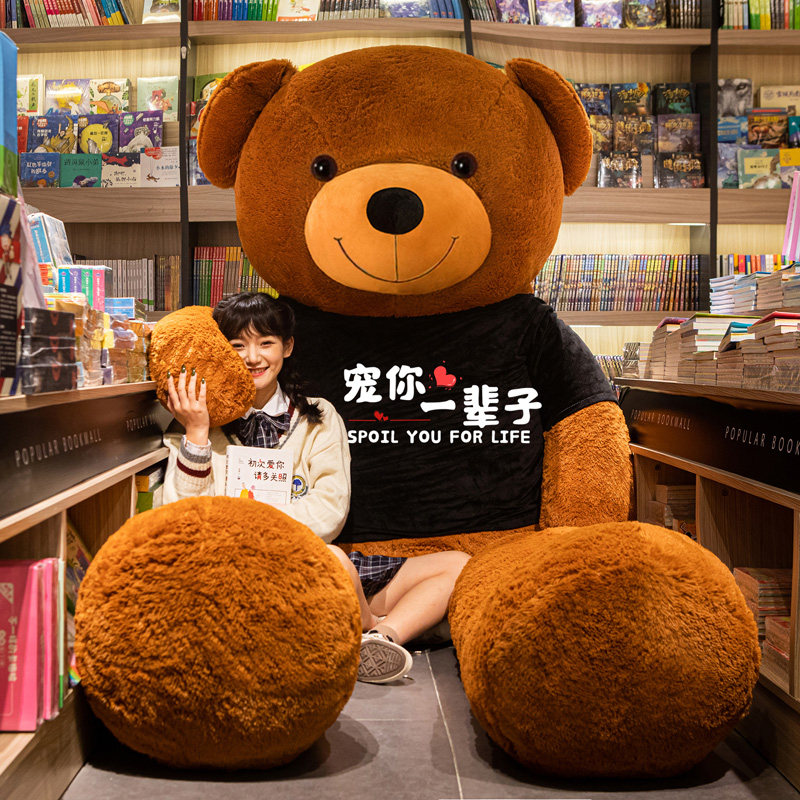 泰迪熊猫毛绒抱抱熊 开心猫毛绒布艺类玩具