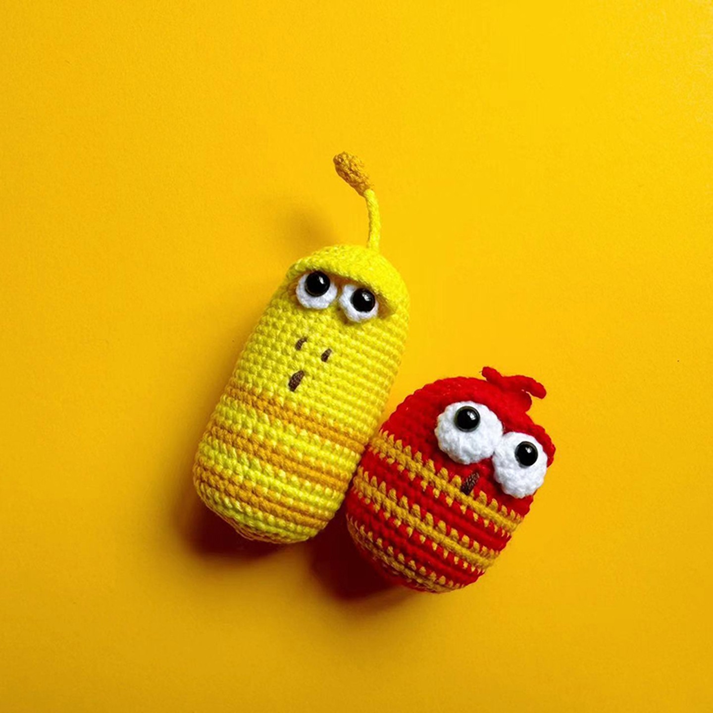 爆笑虫子手工编织成品搞笑情侣钥匙扣包挂件挂饰针织玩偶毛线公仔,淘宝优惠券,粉丝福利购,淘宝优惠卷