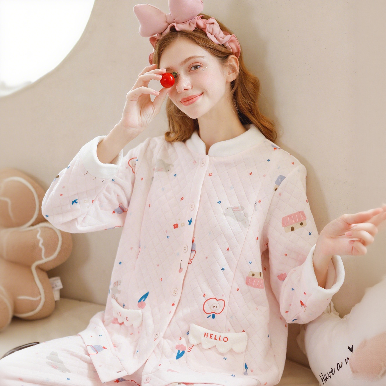 家时光月子服秋冬产后冬季空气棉孕妇哺乳睡衣保暖加厚待产家居服,淘宝优惠券,粉丝福利购,淘宝优惠卷