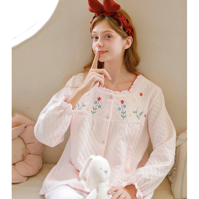 家时光月子服秋冬季产后孕妇哺乳睡衣10月份空气棉保暖产妇家居服,淘宝优惠券,粉丝福利购,淘宝优惠卷