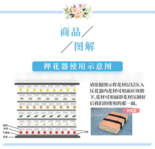 押花器压花器压花板植物标本制作工具手工diy押花板干花材水果机 - 图1