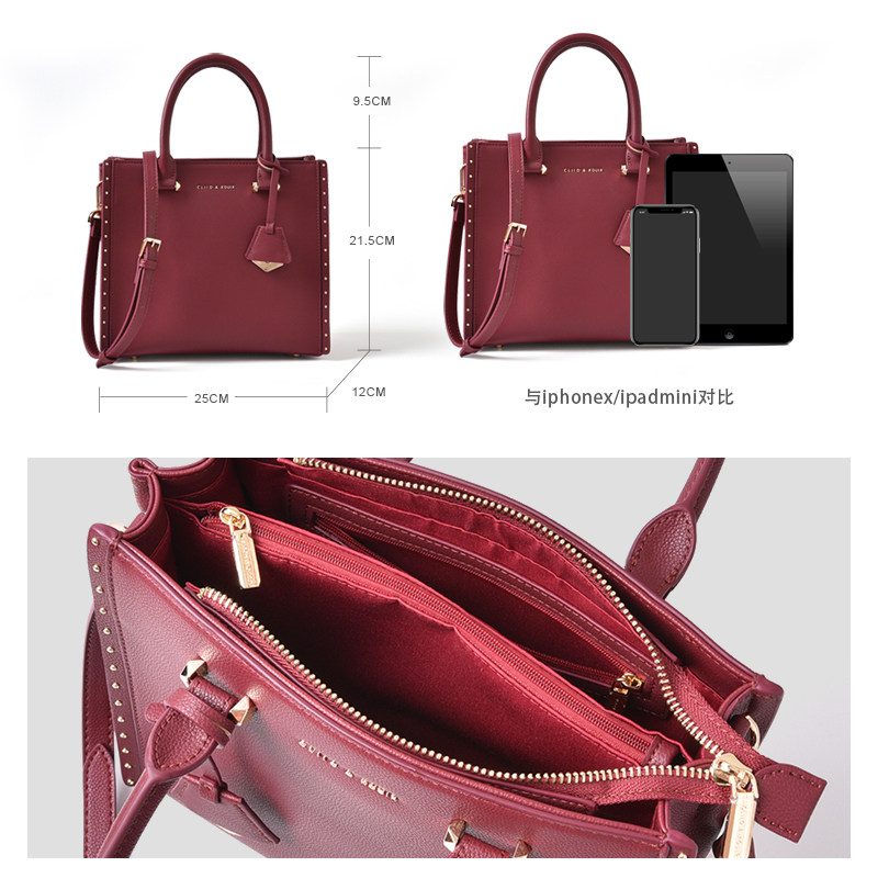 红色女婚礼手提包2020年新款妈妈包 酷玩子弟箱包女士包袋