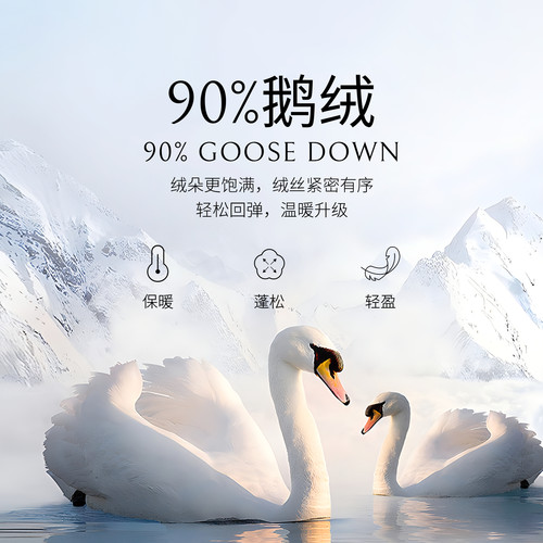 【90%鹅绒】PRICH时尚翻领束腰型面包格保暖羽绒服冬季新款女 - 图1