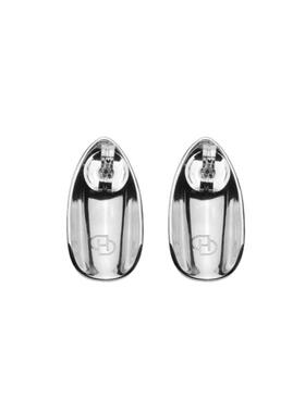 D'HEYGERE 巴黎设计师品牌 Almond Nail Earrings 红色美甲耳钉