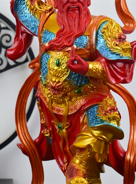 钧华包邮王天君 王灵官像护法 火神 树脂神像工艺品风水家用摆件