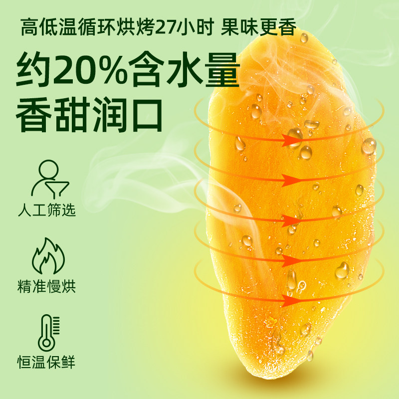 盐津铺子网红休闲办公室大片芒果干 盐津铺子食品芒果干
