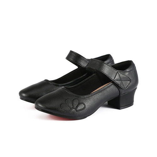 Туфли, танцующая обувь, из натуральной кожи, мягкая подошва, для среднего возраста