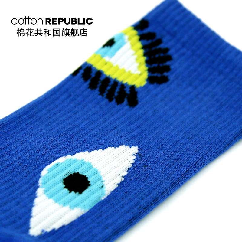 cotton republic男士休闲中筒袜 棉花共和国短袜/打底袜/丝袜/美腿袜