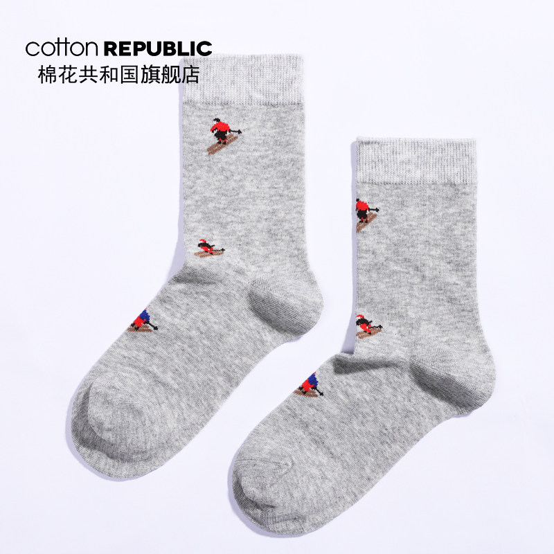 cotton republic女士2019中筒袜 棉花共和国短袜/打底袜/丝袜/美腿袜