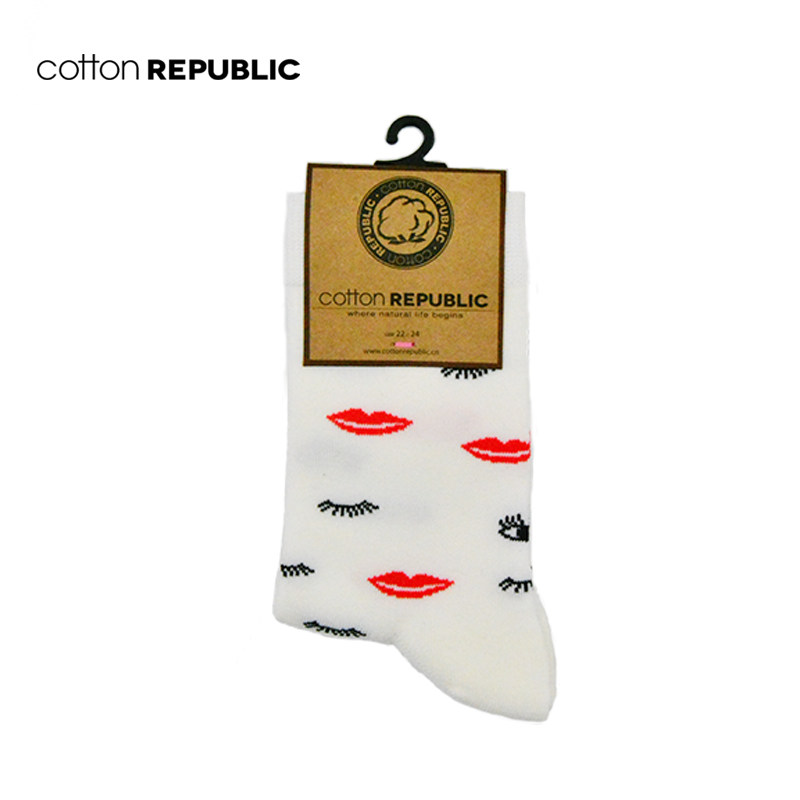 棉花共和国女士新款休闲提花棉袜子 棉花共和国短袜/打底袜/丝袜/美腿袜