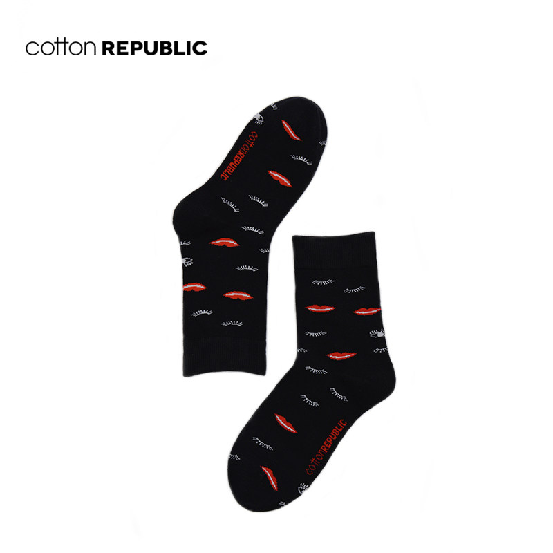 棉花共和国女士新款休闲提花棉袜子 棉花共和国短袜/打底袜/丝袜/美腿袜