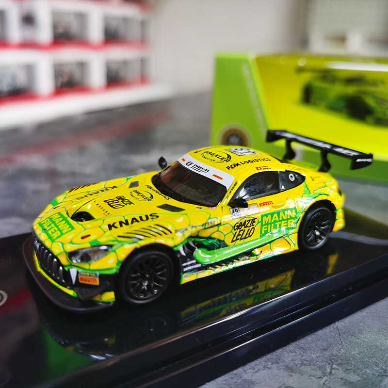 PARA 1:64  奔驰AMG GT3 EVO 澳门GULF#8 #48 合金汽车模型 - 图1