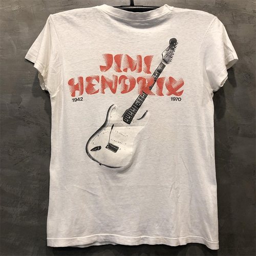 Jimi Hendrix吉米·亨德里克斯人像油画风学院oldschool短袖T恤男 - 图0