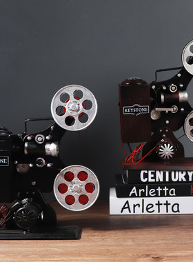模型摆件电影放映机橱窗复古怀旧
