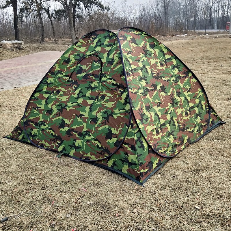 三角单人帐篷户外1人全自动简易速开防晒遮阳公园防紫外线便携式 - 图0