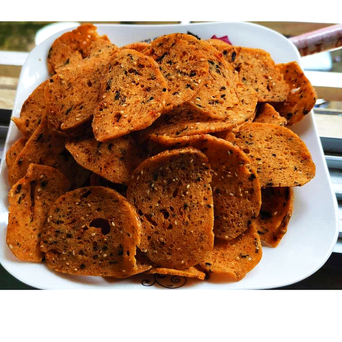 江西赣南于都特产香辣梅干菜烧卷子于都烧卷子月亮巴锅巴角酥包邮 - 图0