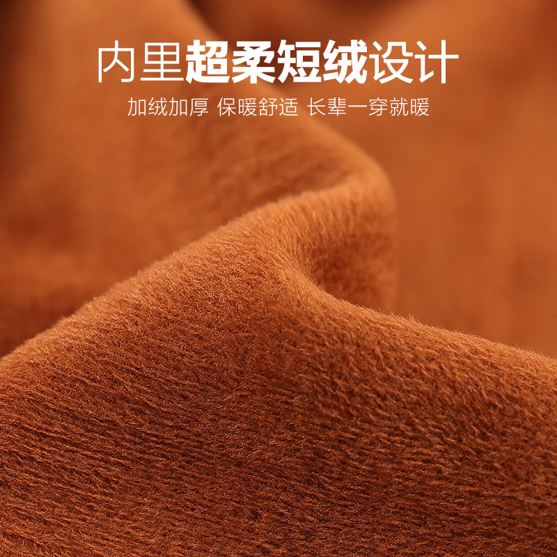 棉裤妈妈加绒加厚驼绒保暖裤子