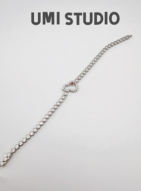 UMI家·轻珠宝/S925银镀k金·葫芦泡泡排钻手链高级感精致时尚感