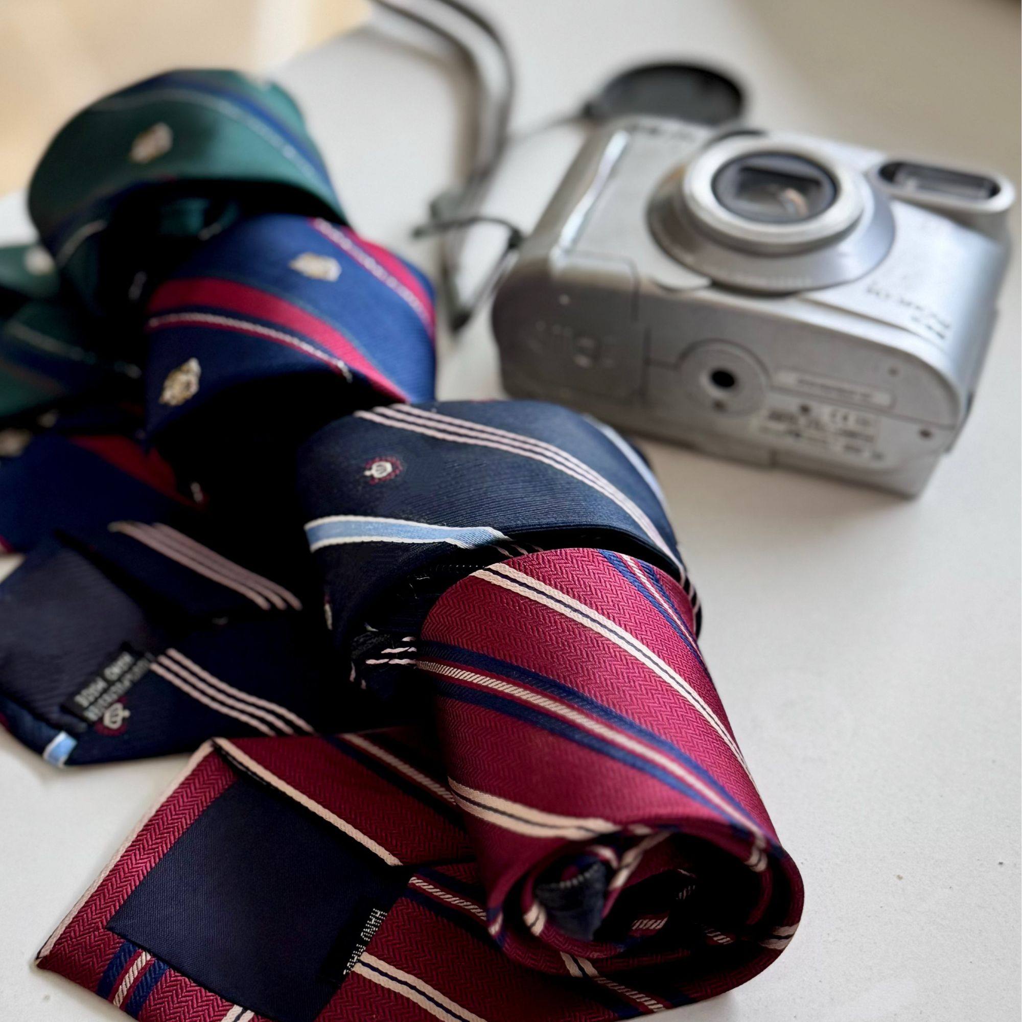 ONEARTS藏青色美式复古条纹免打拉链款学院风日系JK领带百搭配饰,淘宝优惠券,粉丝福利购,淘宝优惠卷