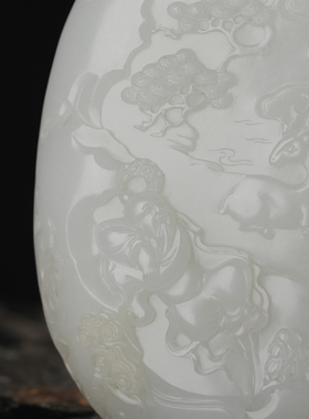 【良玉堂】129克籽料腰牌·我心无欲自逍遥·张良作品·特细129克