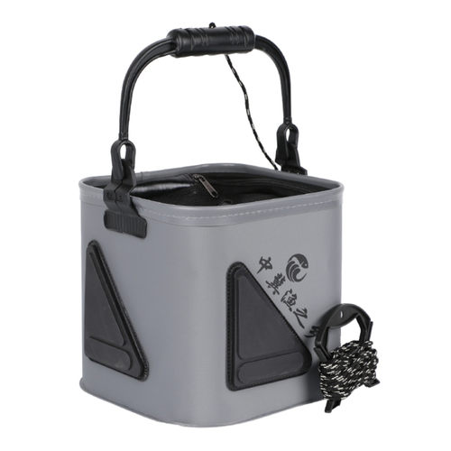打水桶钓鱼户外手提可折叠小号鱼箱多功能水桶鱼护桶装鱼活鱼桶 - 图2