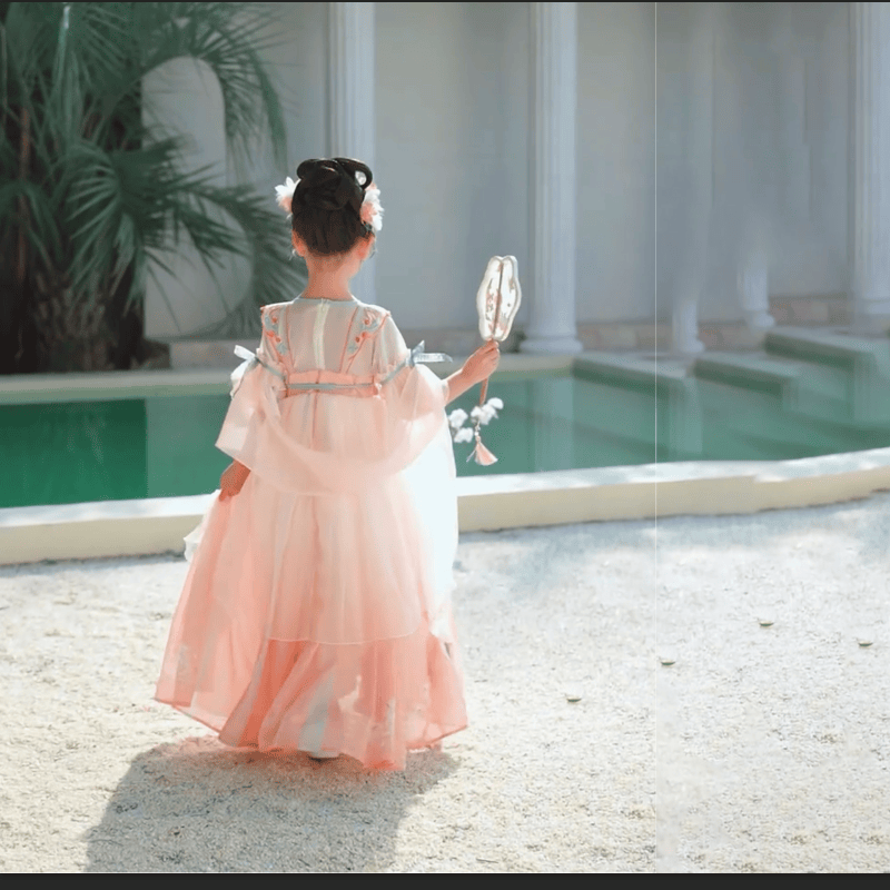 中秋玉兔女童汉服连衣裙春夏儿童古风超仙襦裙唐装公主裙演出服秋,淘宝优惠券,粉丝福利购,淘宝优惠卷