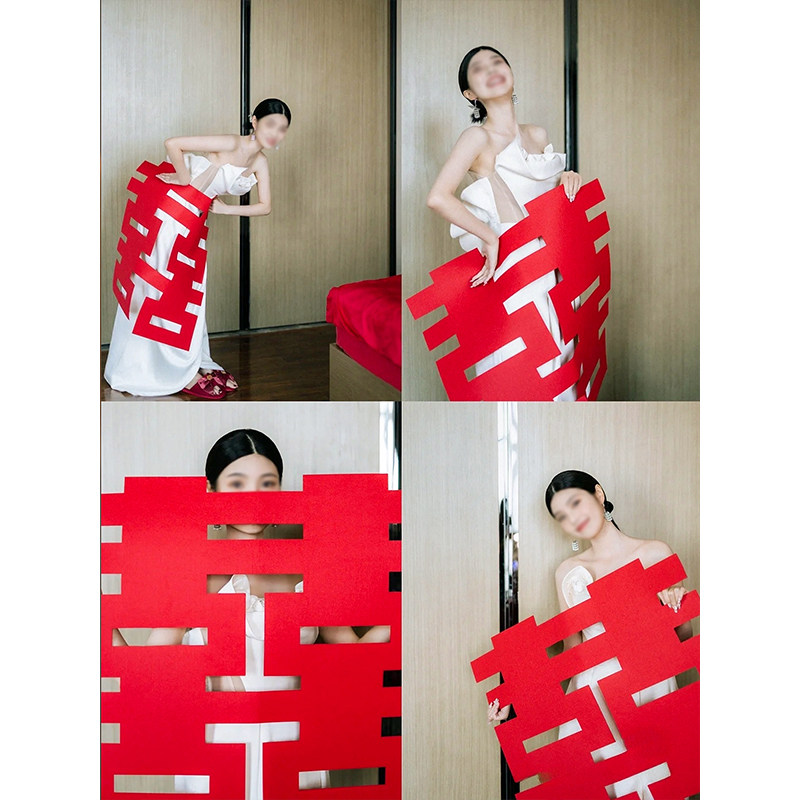 结婚拍照道具婚礼氛围diy网红剪纸舞龙新娘晨袍订婚领证摆拍神器,淘宝优惠券,粉丝福利购,淘宝优惠卷