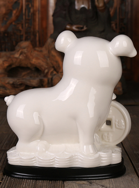 陶瓷生肖猪摆件工艺品