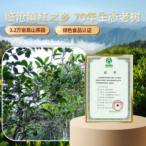 佤山 云南滇红茶 特级浓密花香型滇红茶云南大叶种 散茶红韵100g - 图0
