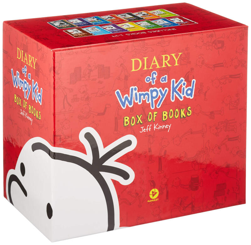 小屁孩日记全套英文原版 Diary of a Wimpy Kid 14册桥梁章节书英语漫画课外读物搭小侦探内特小鬼头日记罗利杰斐逊历险记-图2