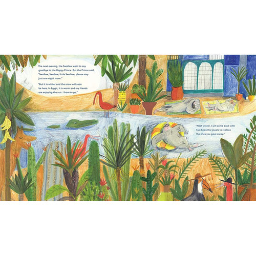 快乐王子 奥斯卡王尔德的故事 英文原版 The Happy Prince A Tale by Oscar Wilde 王尔德 梅茜希尔林 艺术绘本 经典童话故事新编 - 图2