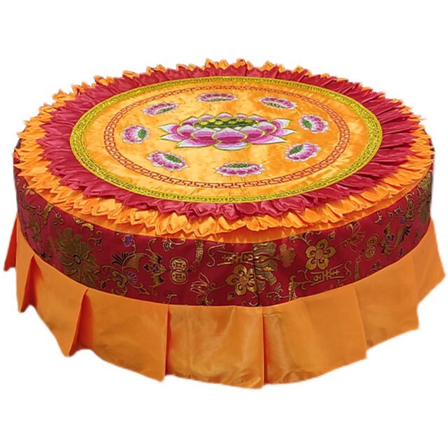 Worship mat household round cover nine-pin lotus