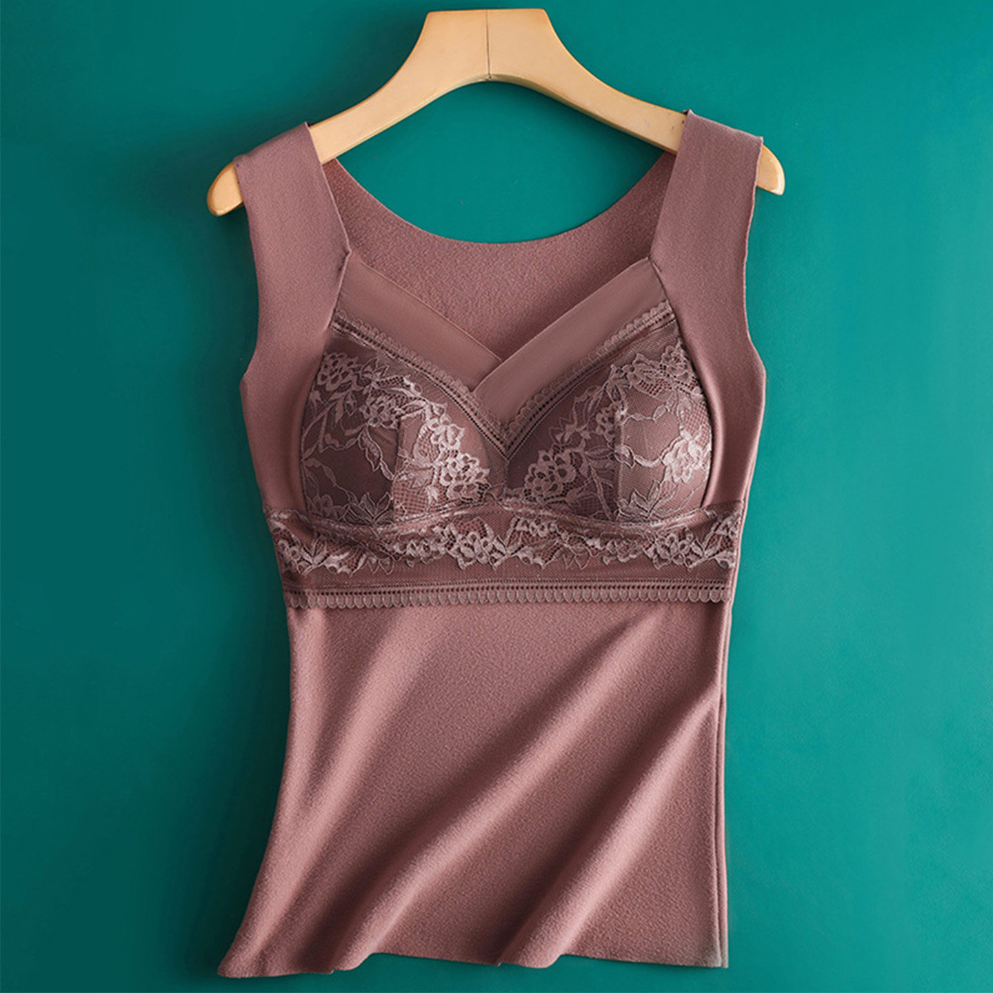 德绒保暖背心女大码胖mm200斤一体带胸垫秋冬季内搭加绒加厚内衣,淘宝优惠券,粉丝福利购,淘宝优惠卷