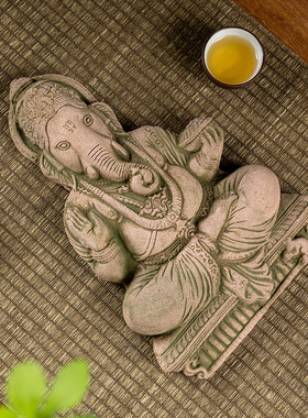 泰国砂石雕刻禅意摆设家居客厅