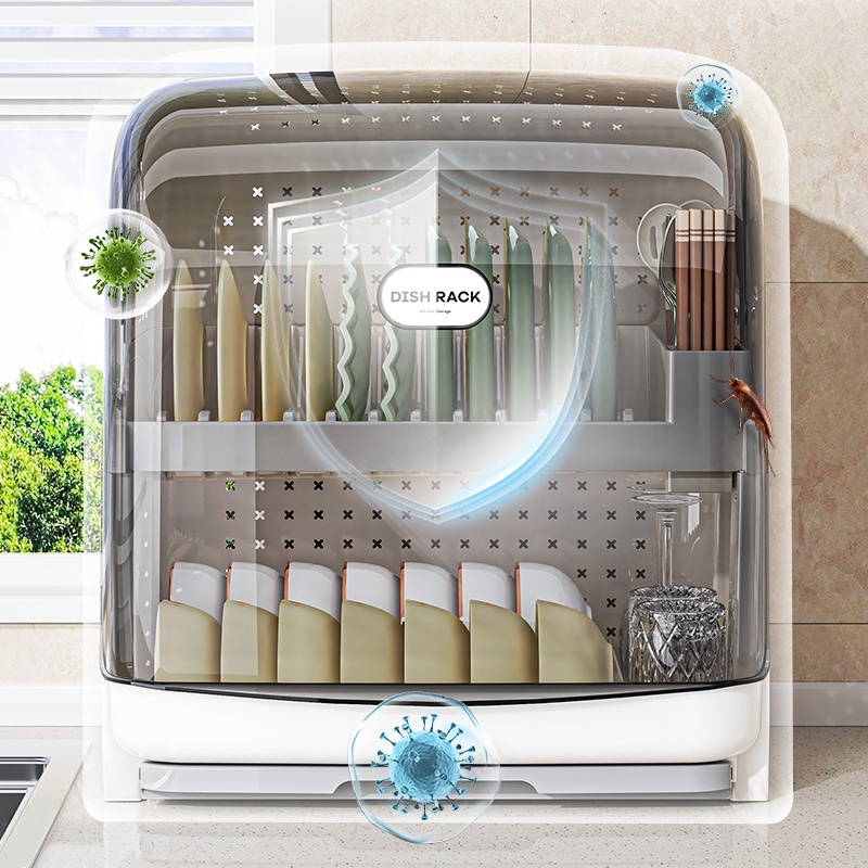 日本进口MUJIE厨房碗架碗筷收纳盒多功能家用碟盘沥水置物架碗柜,淘宝优惠券,粉丝福利购,淘宝优惠卷