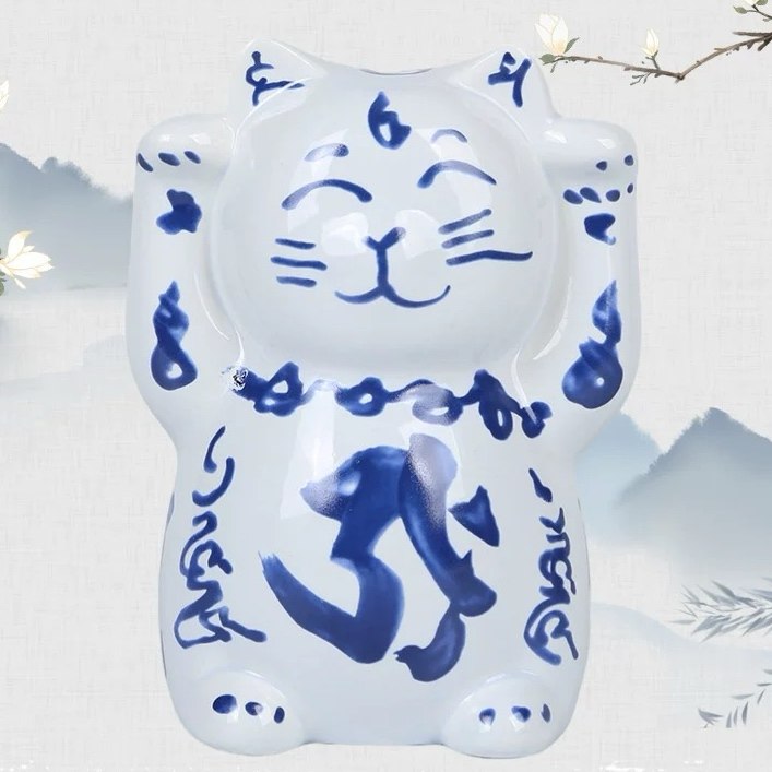 李居明2026年吉祥物招财猫储钱罐怡然种子招财钱罌家居店摆件陶瓷,淘宝优惠券,粉丝福利购,淘宝优惠卷