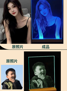 锤子玻璃画定制玻璃画高级感礼物